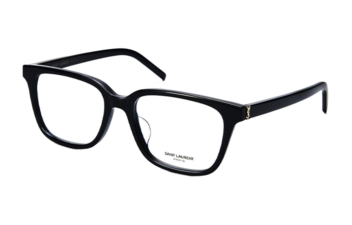 SAINT LAURENT Plate Frame Square Eyeglass Frames Women's Black