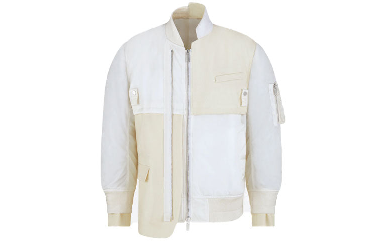 Sacai X DIOR Quarterly New Products Jackets Men Cream White
