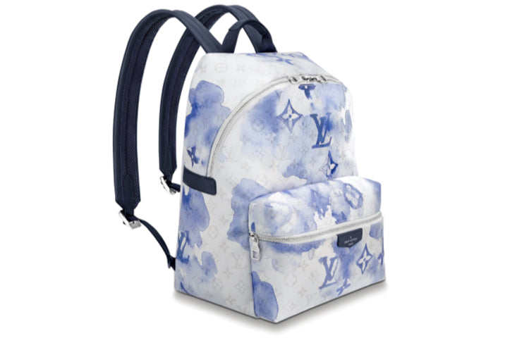 LOUIS VUITTON Discovery Backpack Pm Monogram Watercolor Blue
