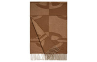 HERMES Knit Scarves Unisex Brown