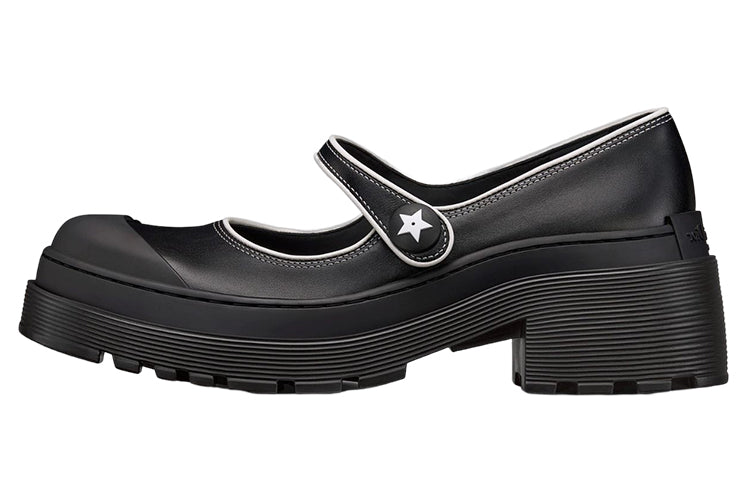 DIOR D-Doll Chunky Heel Mary Jane Shoes Women's Black