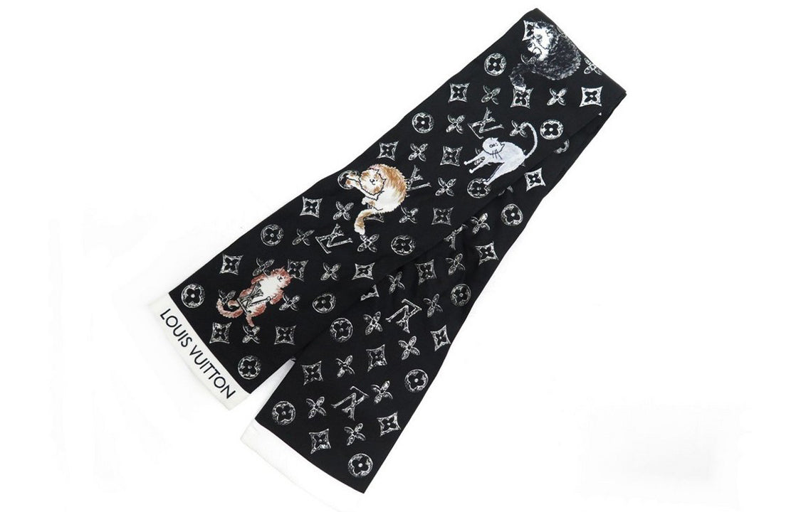 LOUIS VUITTON Scarves Unisex Black