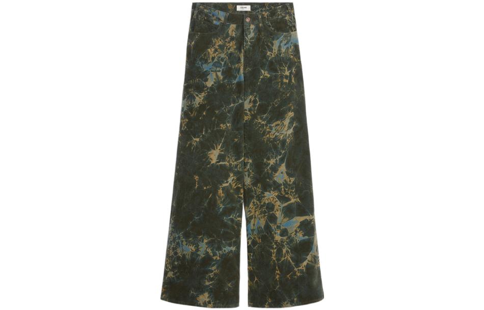 CELINE All Over Patterned Low Rise Jeans