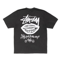 Stussy Any Angle T-Shirt Pigment Dyed 'Faded Black' 1905196-FADE
