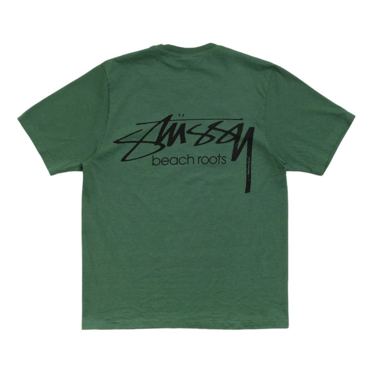 Stussy Beach Roots T-Shirt Pigment Dyed 'Pine' 1905198-PINE