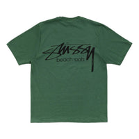 Stussy Beach Roots T-Shirt Pigment Dyed 'Pine' 1905198-PINE