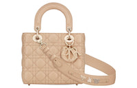 DIOR Sheepskin Daisie Bag Shoulder Bag Crossbody Bag Handbag Small Size Women's Beige