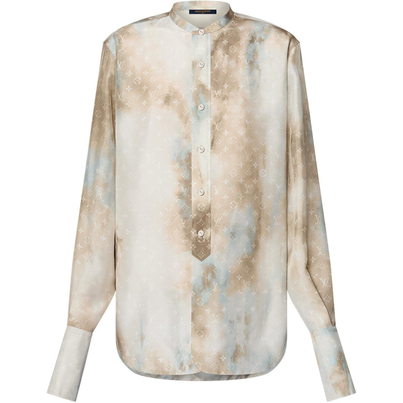 LOUIS VUITTON Collarless Monogram Cloud Shirt