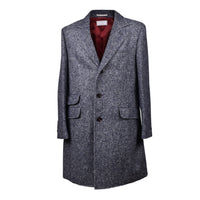 Brunello Cucinelli Herringbone-Pattern Midi Coat