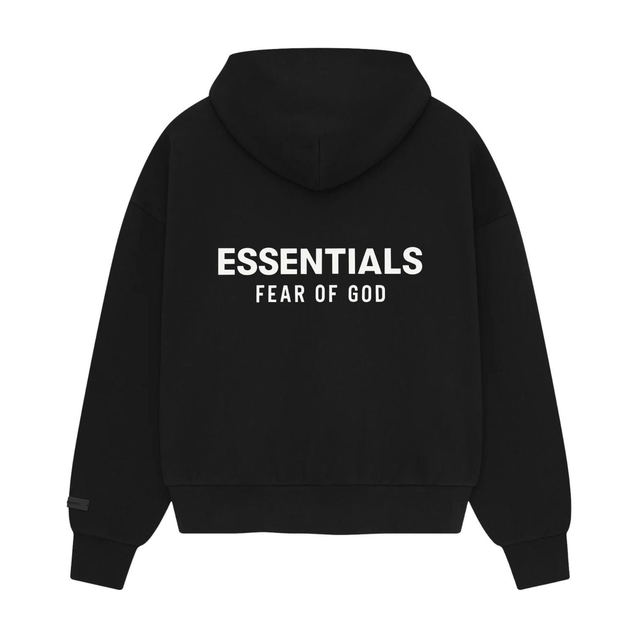 Fear of God Essentials 25FW Fleece Hood Sweatshirt 'Vintage Black' 192AS252061F