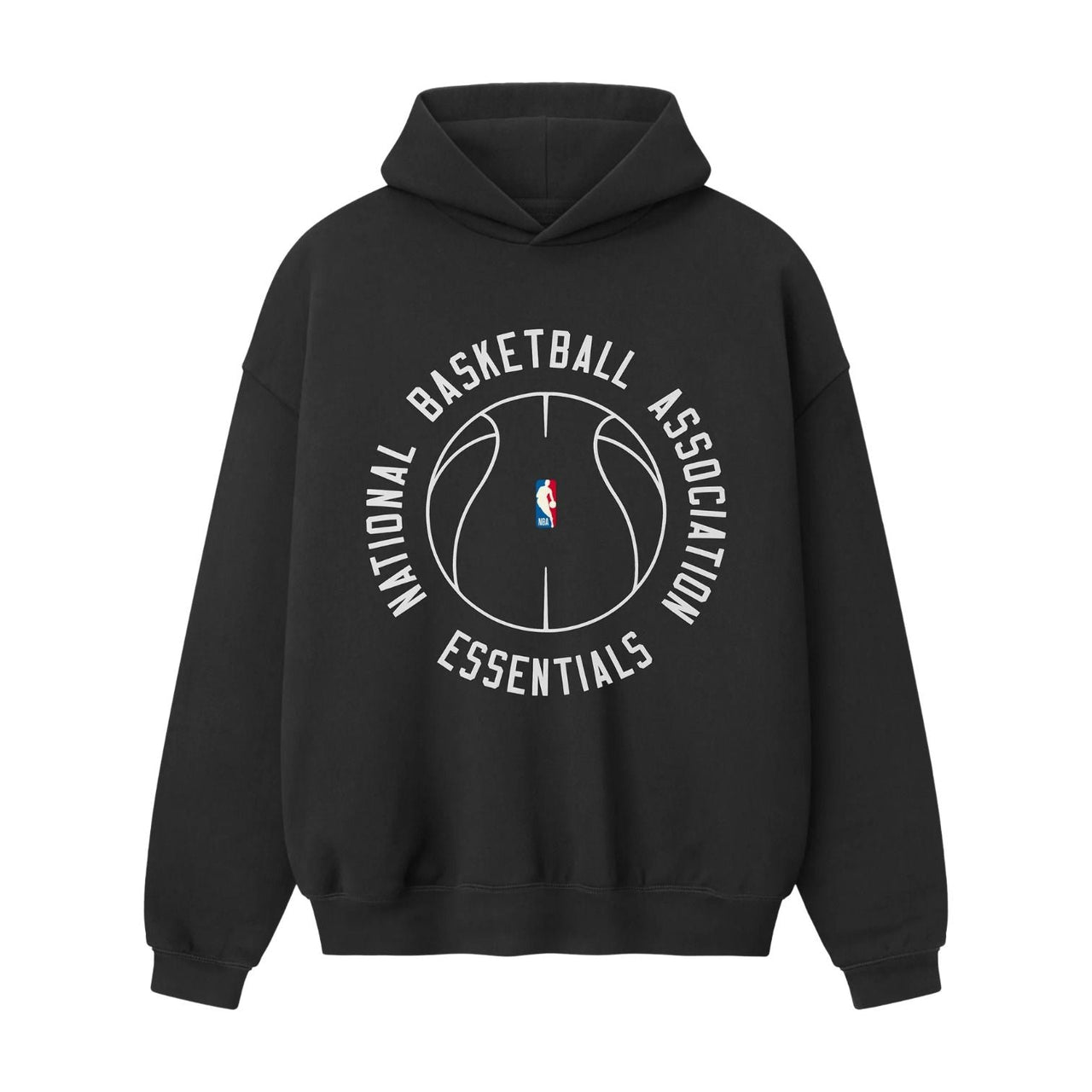 Fear of God Essentials x NBA x  Barkley Hendricks 90s Hoodie 'Faded Black' 192BH266901F