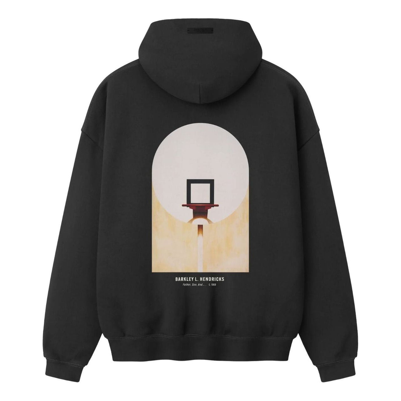 Fear of God Essentials x NBA x  Barkley Hendricks 90s Hoodie 'Faded Black' 192BH266901F