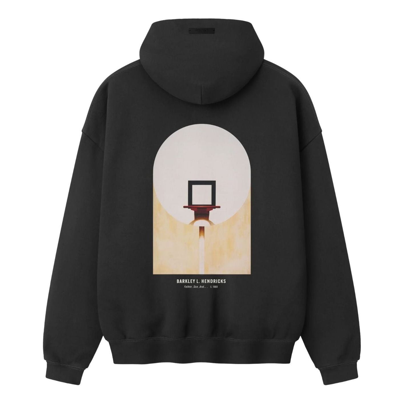 Fear of God Essentials x NBA x  Barkley Hendricks 90s Hoodie 'Faded Black' 192BH266901F