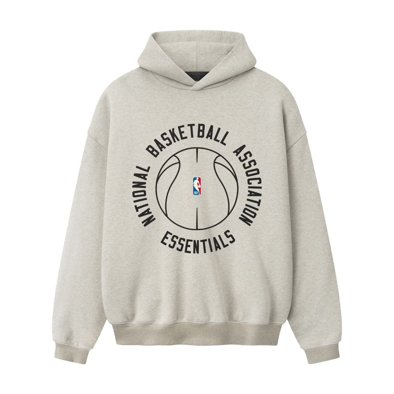 Fear of God Essentials x NBA x  Barkley Hendricks 90s Hoodie 'Heather Stone Heather Rib' 192BH266903F