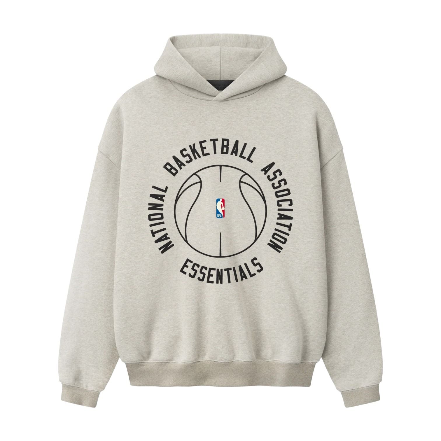 Fear of God Essentials x NBA x  Barkley Hendricks 90s Hoodie 'Heather Stone Heather Rib' 192BH266903F