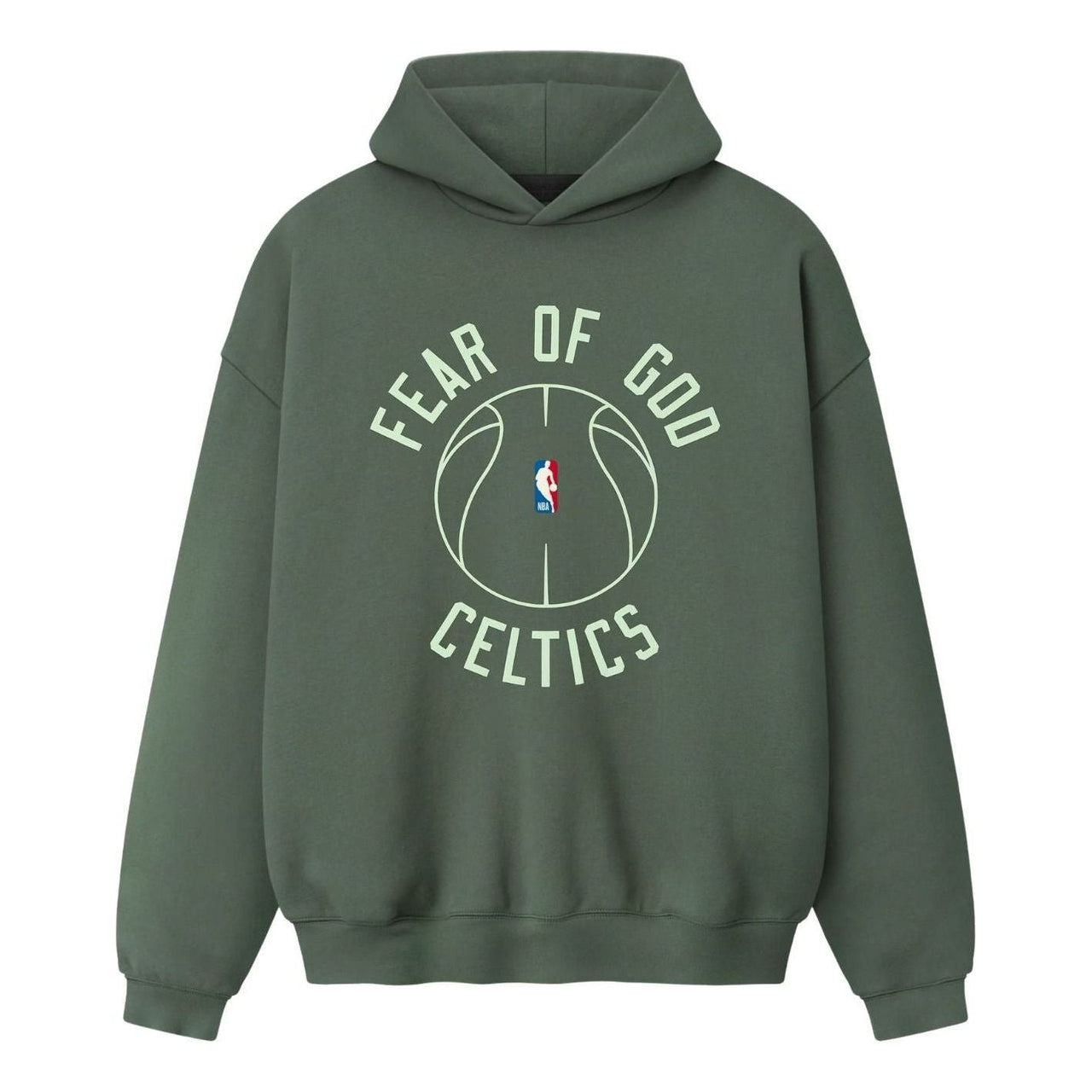 Fear of God Essentials x NBA X Barkley Hendricks 90s Hoodie 'Balsam Green' 192BH266907F