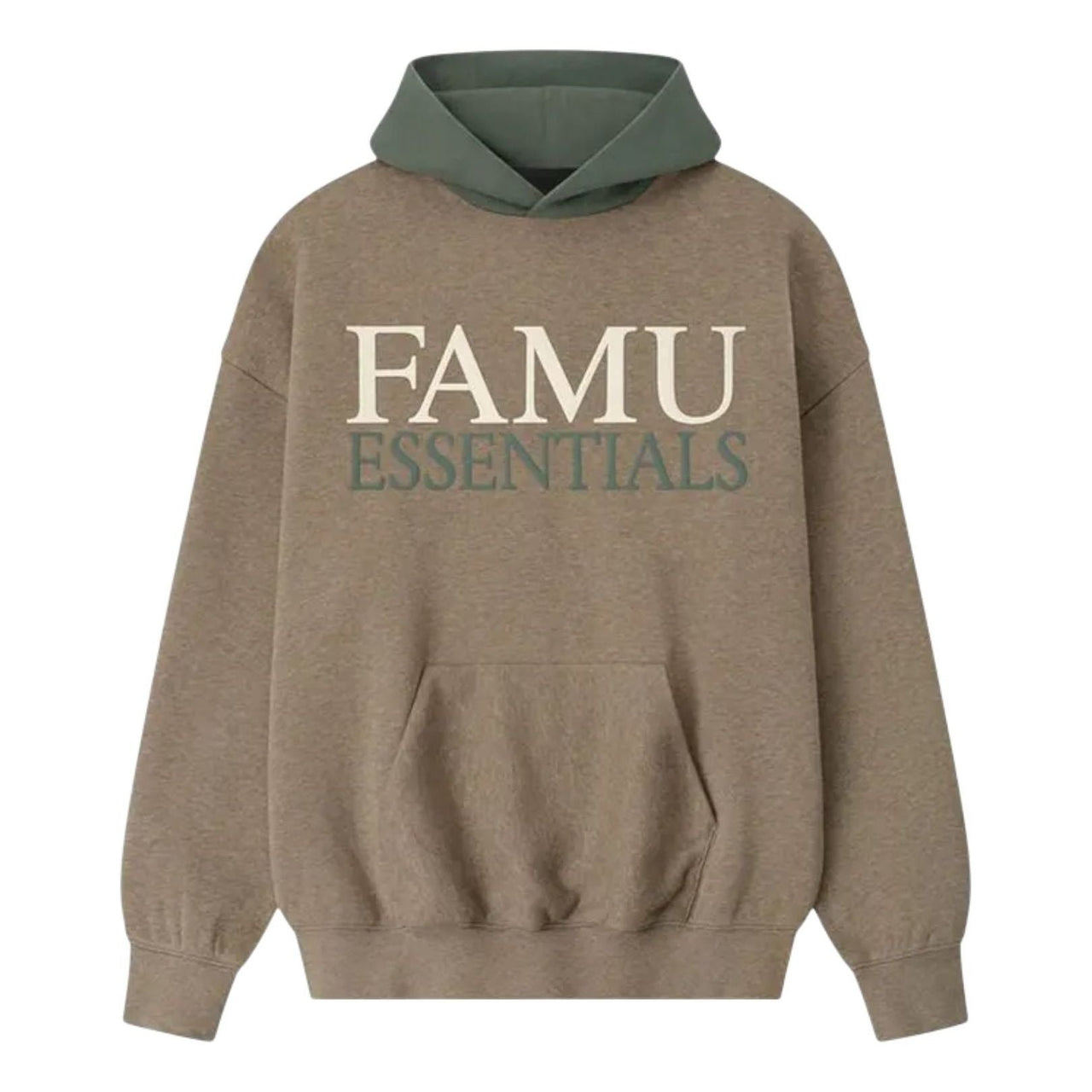 Fear of God Essentials Famu Sport Hoodie 'Homestead Heather Balsam Green' 192FA256401F