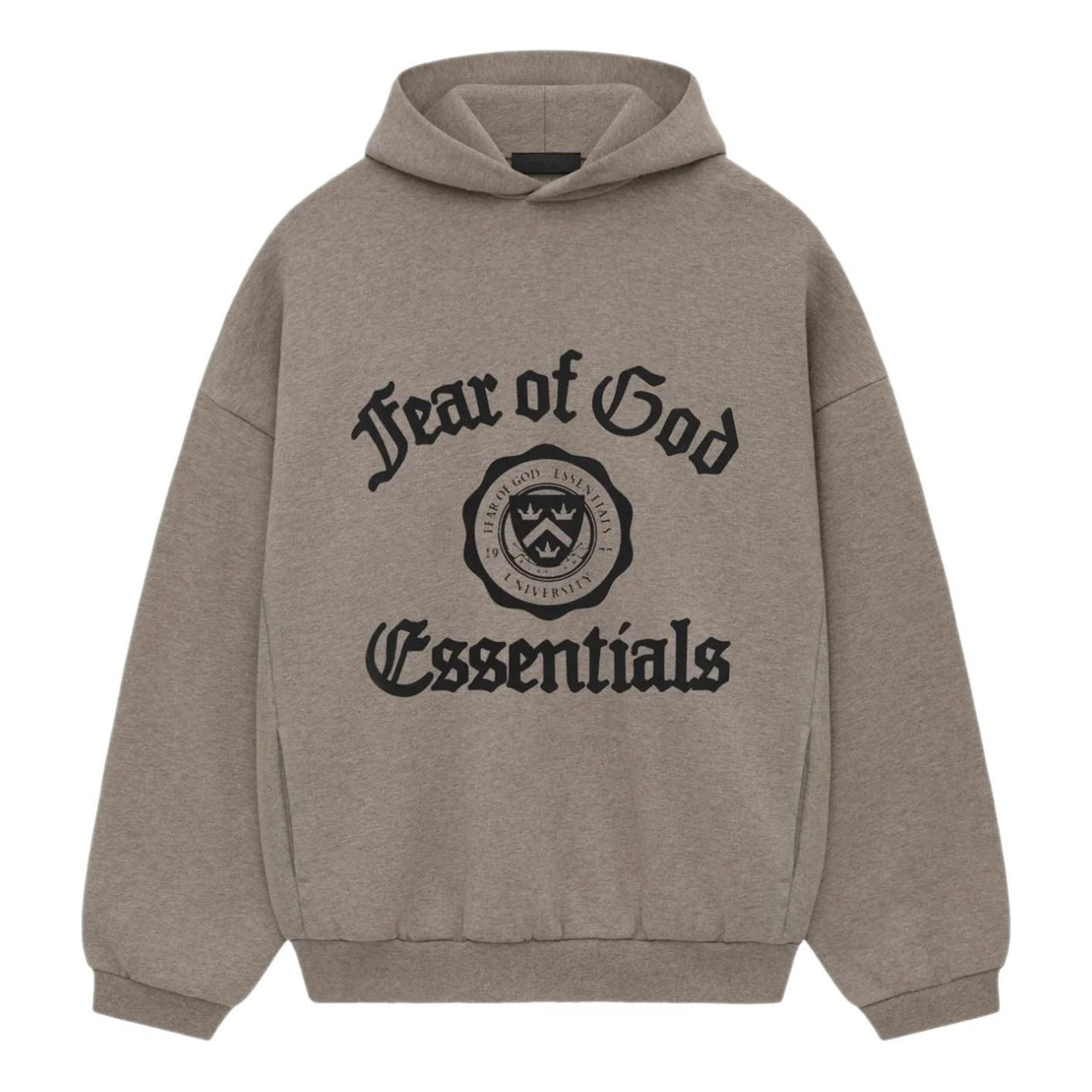 Fear of God Essentials Heavy Fleece Vintage Shrunken Hoodie 'Heather Gray' 192HO246214F