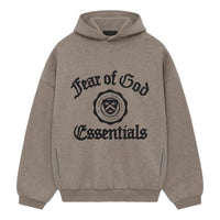 Fear of God Essentials Heavy Fleece Vintage Shrunken Hoodie 'Heather Gray' 192HO246214F