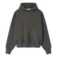 Fear of God Essentials Embossed Essentials Classic Hoodie 'Charcoal Heather' 192HO256211F