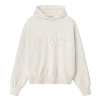 Fear of God Essentials Embossed Fear of God Essentials Classic Hoodie 'Oatmeal Heather' 192HO256212F