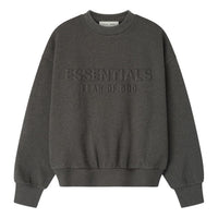 Fear of God Essentials Embossed Classic Crewneck Sweatshirt 'Charcoal Heather' 192HO256551F