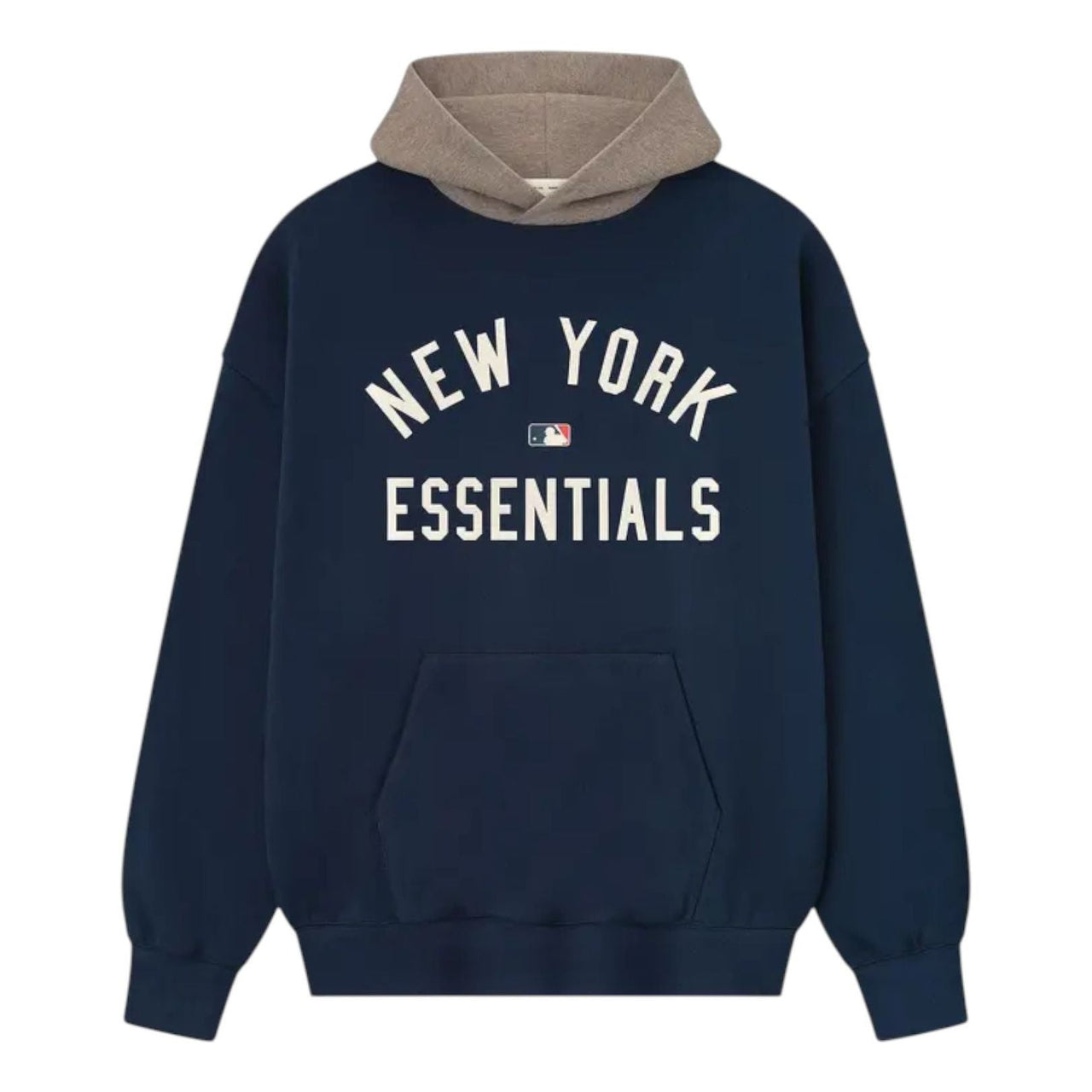 Fear of God Essentials Yankees Sport Hoodie 'Midnight Navy Homstead Heather' 192ML252012F
