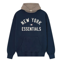 Fear of God Essentials Yankees Sport Hoodie 'Midnight Navy Homstead Heather' 192ML252012F
