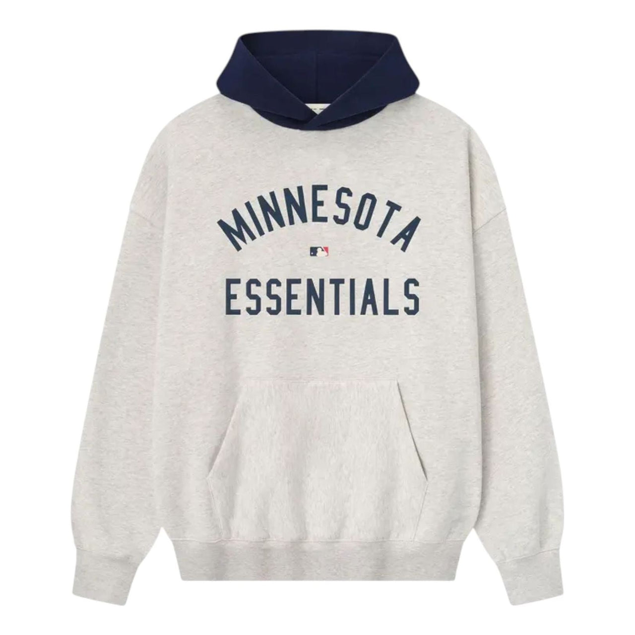 Fear of God Essentials Twins Sport Hoodie 'Oatmeal Heather Midnight Navy' 192ML252015F