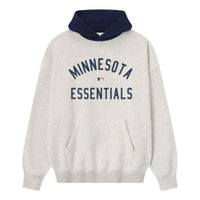 Fear of God Essentials Twins Sport Hoodie 'Oatmeal Heather Midnight Navy' 192ML252015F