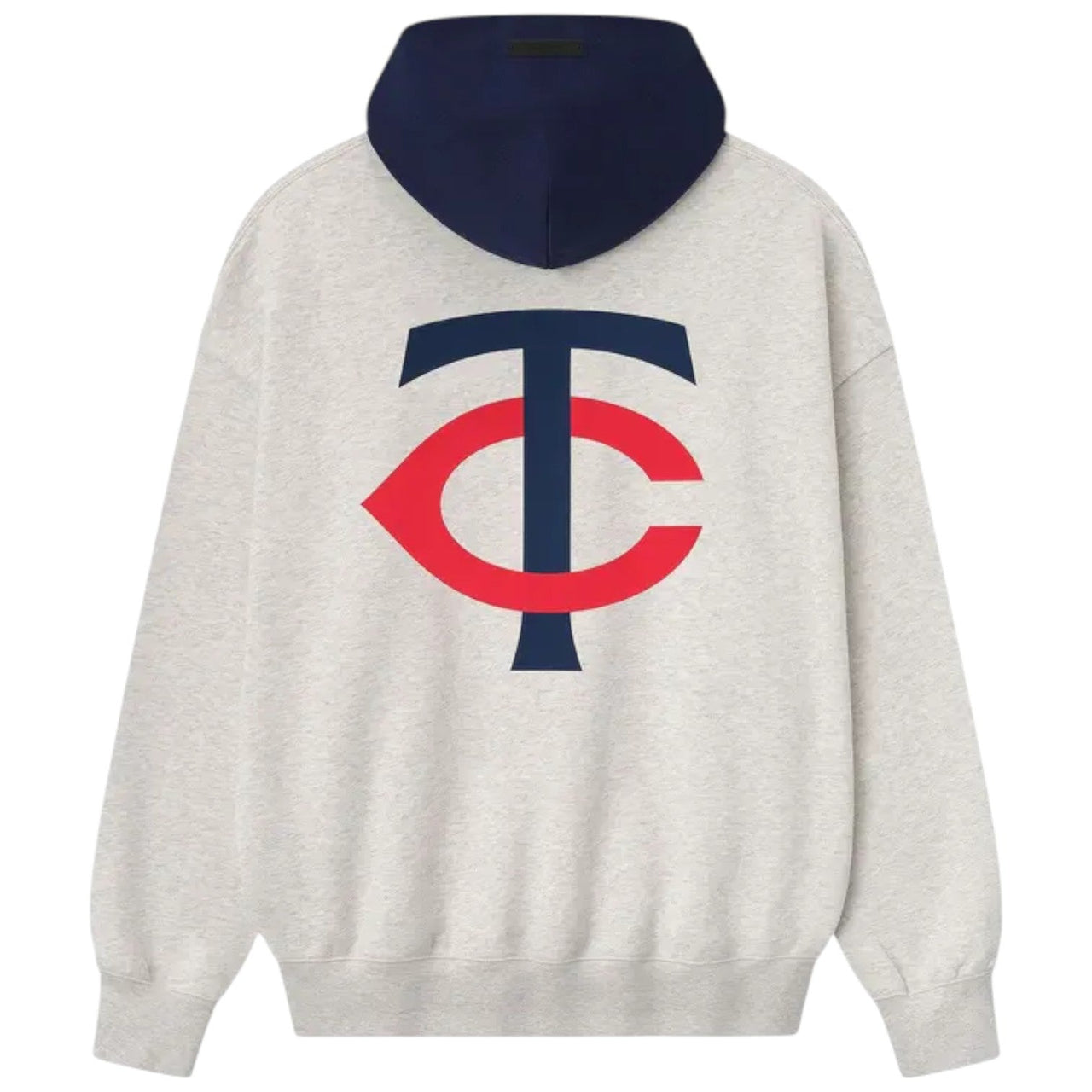 Fear of God Essentials Twins Sport Hoodie 'Oatmeal Heather Midnight Navy' 192ML252015F