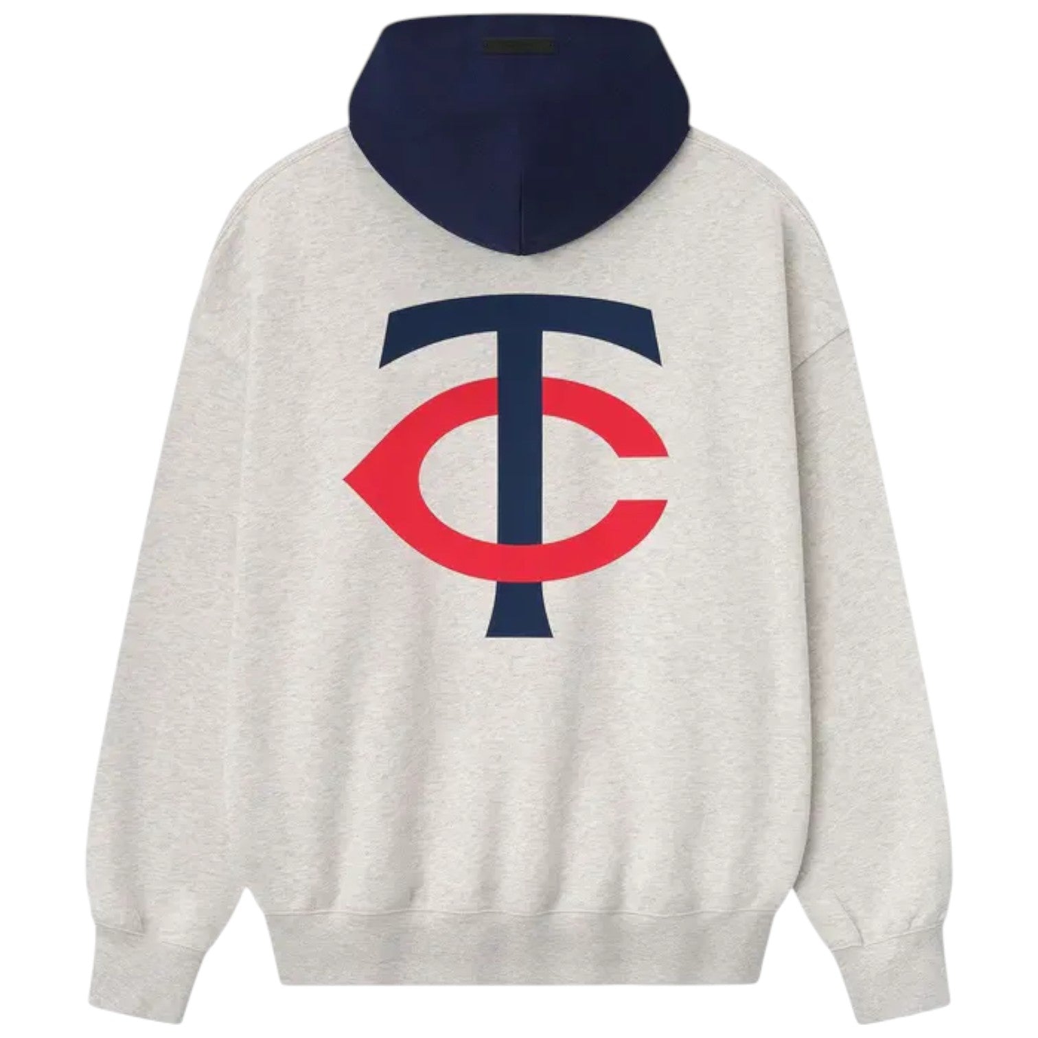 Fear of God Essentials Twins Sport Hoodie 'Oatmeal Heather Midnight Navy' 192ML252015F