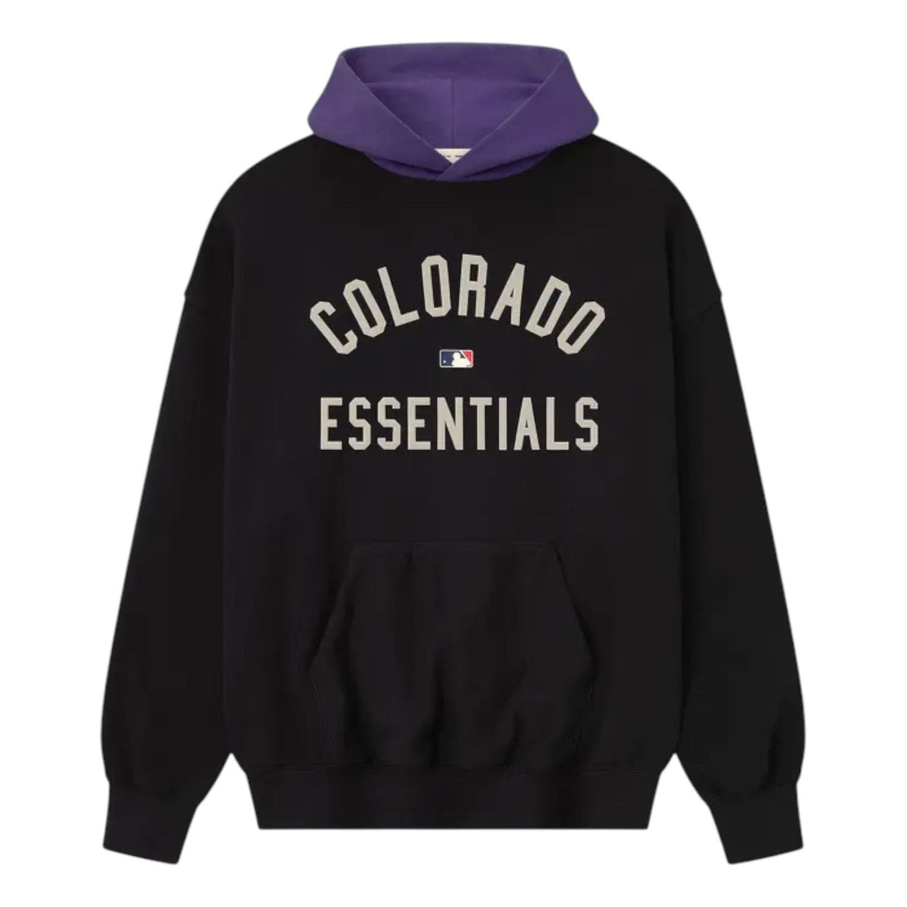 Fear of God Essentials Rockies Sport Hoodie 'Vintage Black Purple Reign' 192ML252023F