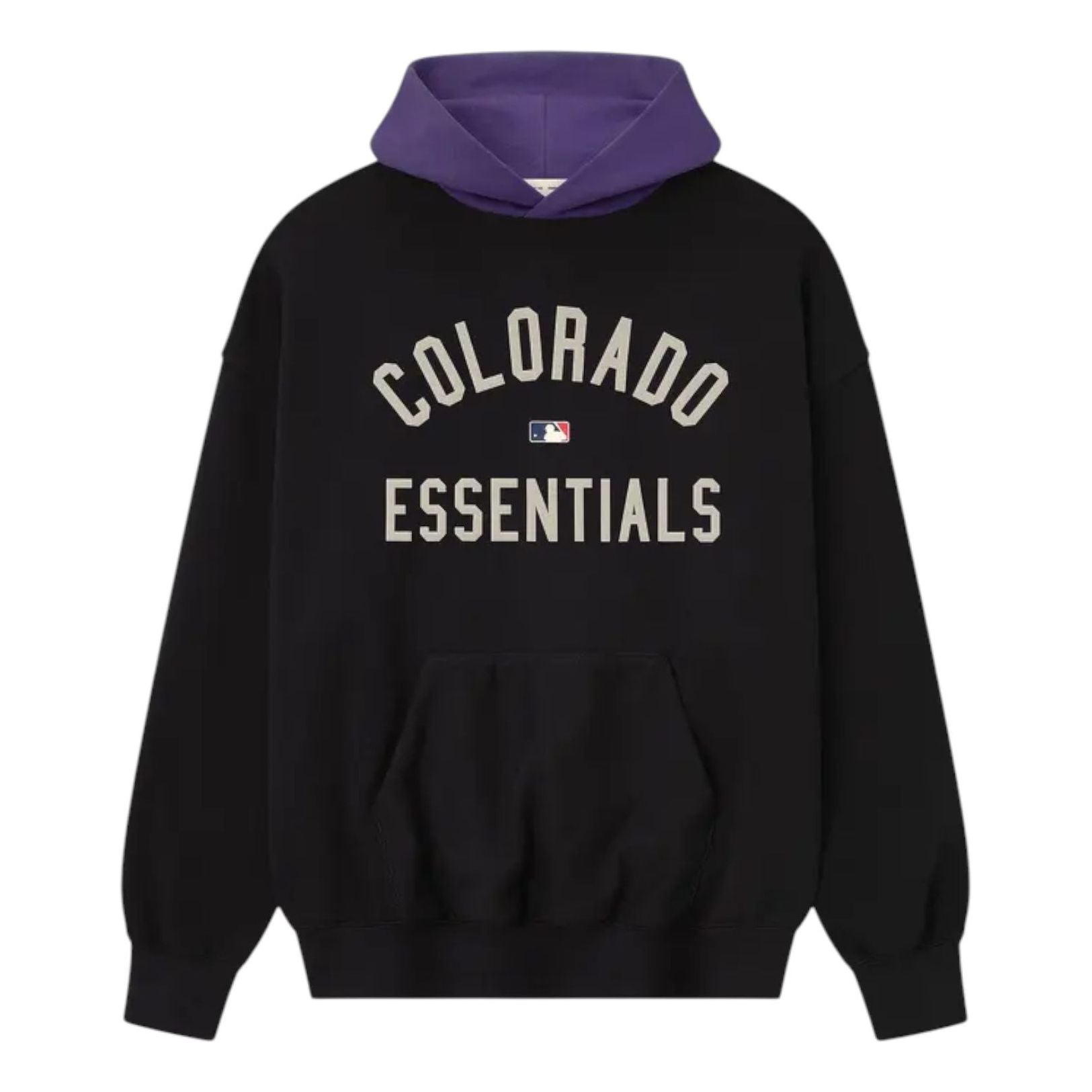 Fear of God Essentials Rockies Sport Hoodie 'Vintage Black Purple Reign' 192ML252023F