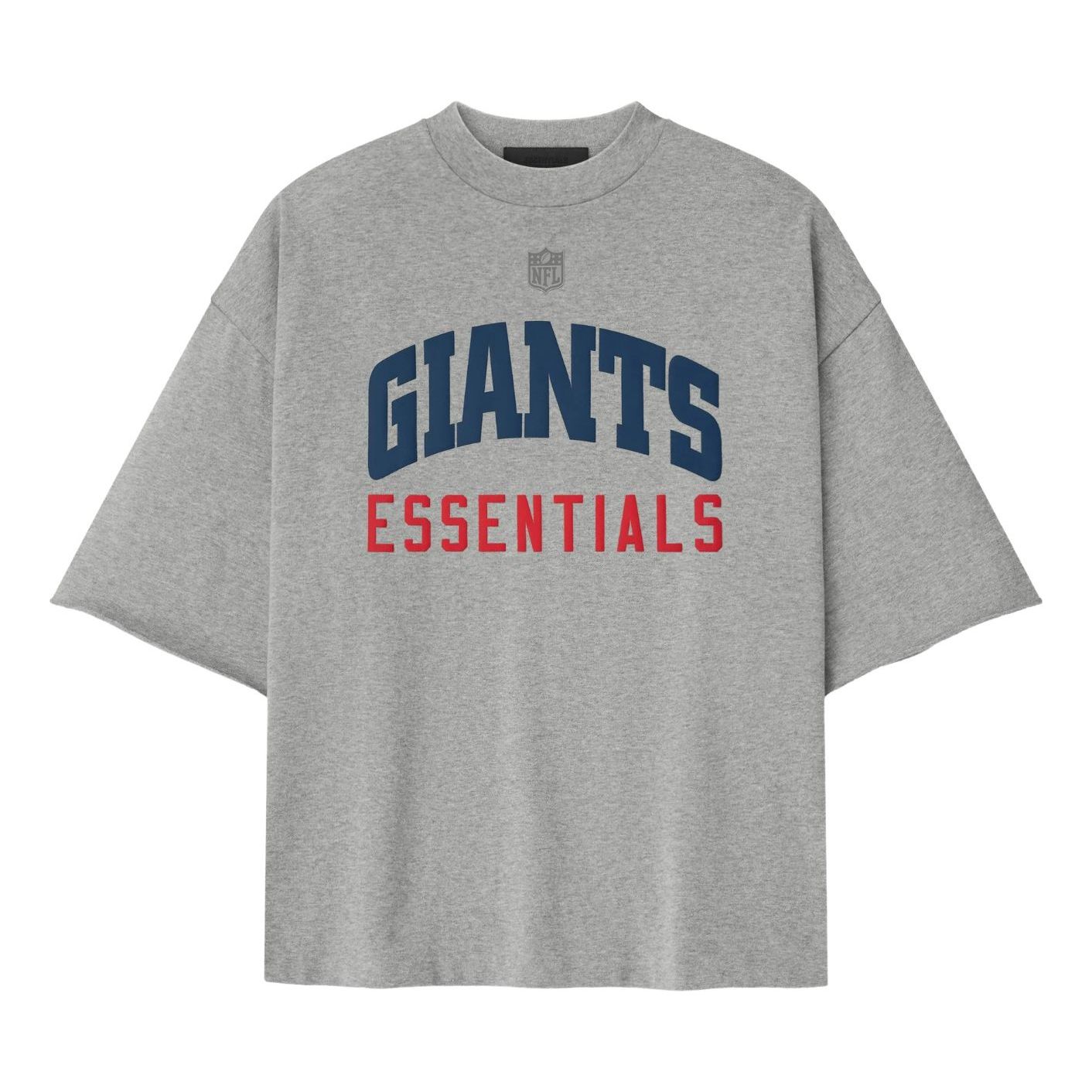 Fear of God Essentials x NFL FW25 Giants 90s 3/4 Sleeve Football T-Shirt 'Concrete Heather' 125NF252119F