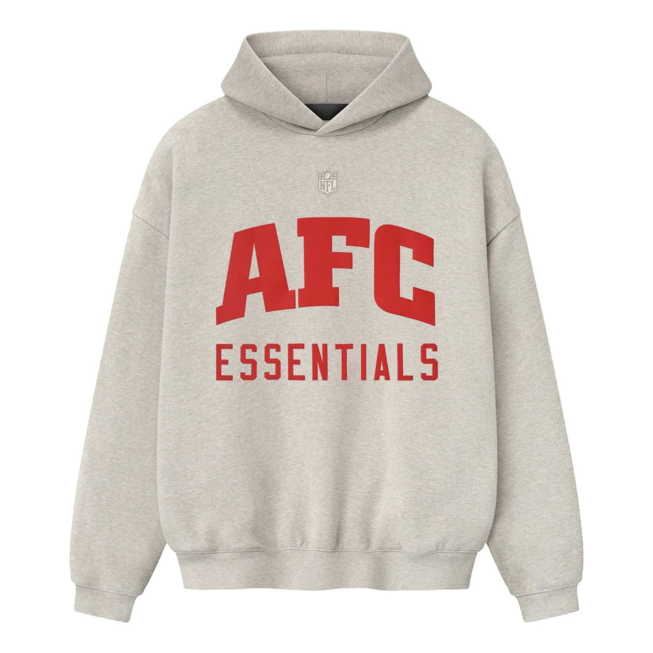 Fear of God Essentials x NFL FW25 American Sport Hoodie 'Heather Stone' 192NF256401F