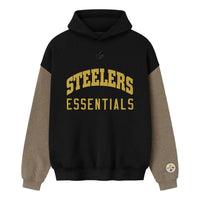 Fear of God Essentials x NFL FW25 Steelers Sport Hoodie 'Black Homestead Heather' 192NF256412F