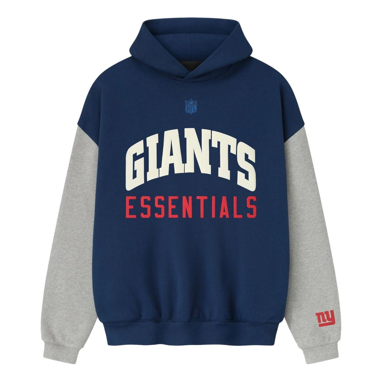 Fear of God Essentials x NFL FW25 Giants Sport Hoodie 'Blue Estate Concrete Heather' 192NF256419F