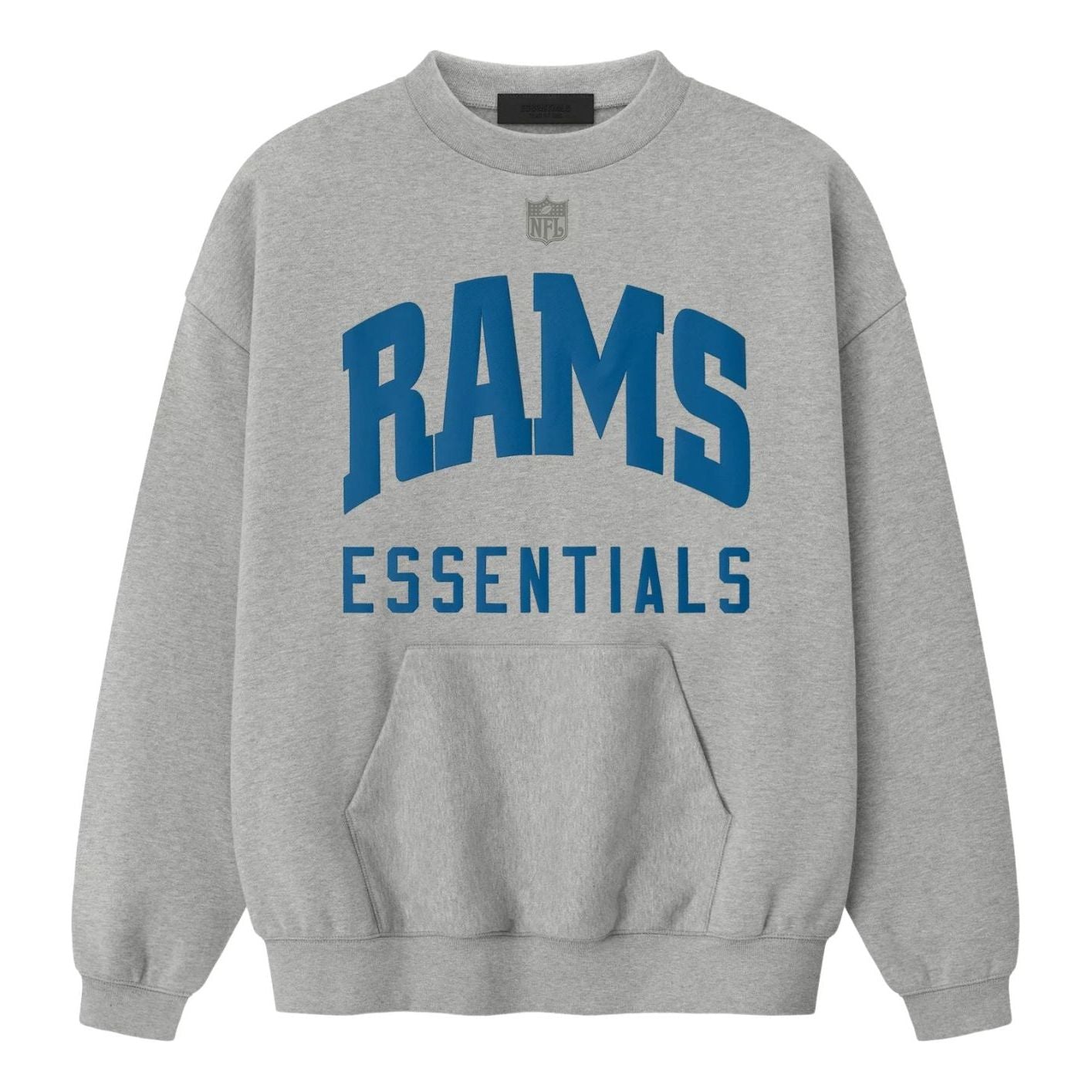 Fear of God Essentials x NFL FW25 Rams Sport Crewneck 'Concrete Heather' 192NF256514F