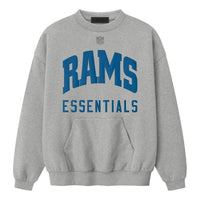 Fear of God Essentials x NFL FW25 Rams Sport Crewneck 'Concrete Heather' 192NF256514F