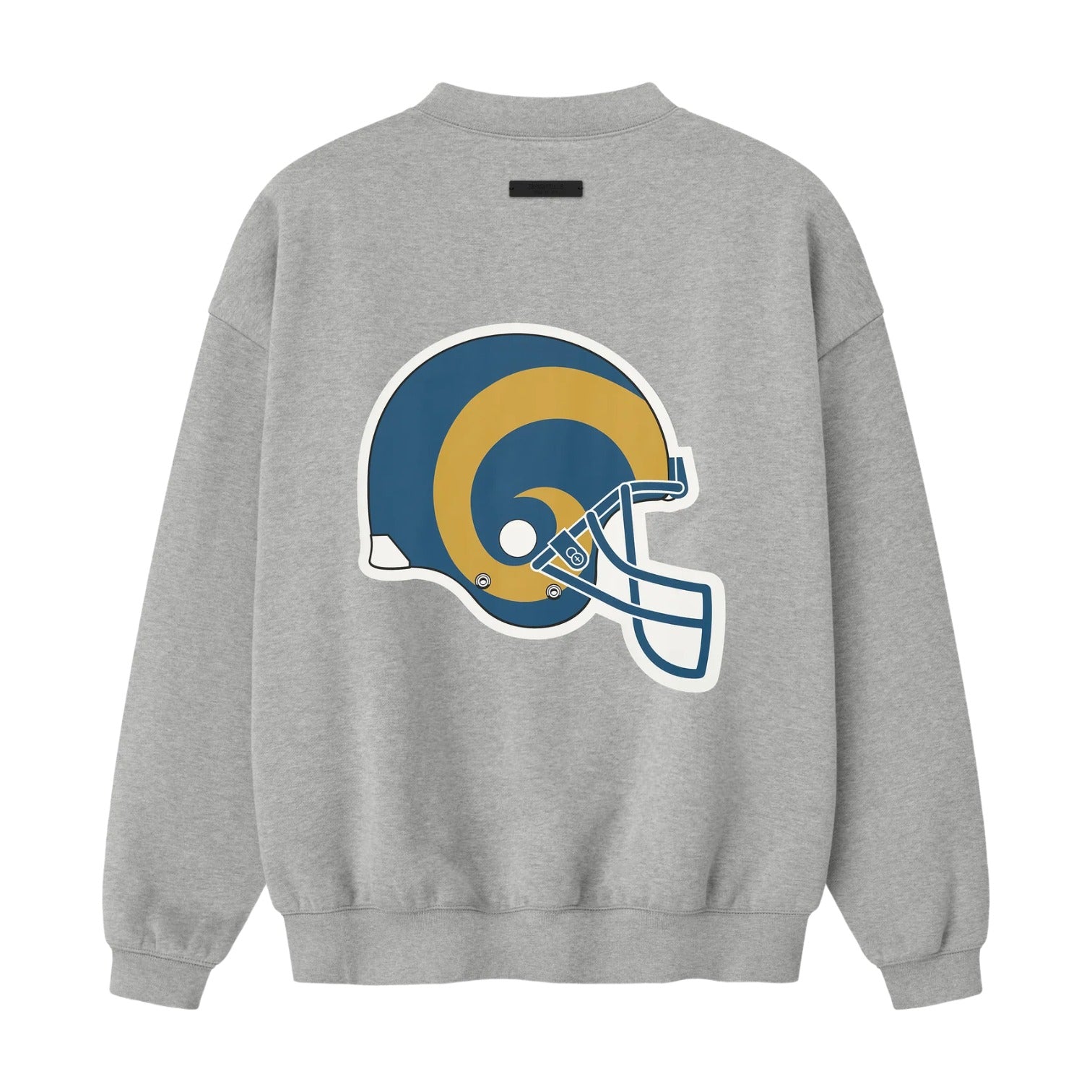 Fear of God Essentials x NFL FW25 Rams Sport Crewneck 'Concrete Heather' 192NF256514F