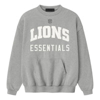 Fear of God Essentials x NFL FW25 Lions Sport Crewneck 'Concrete Heather' 192NF256518F