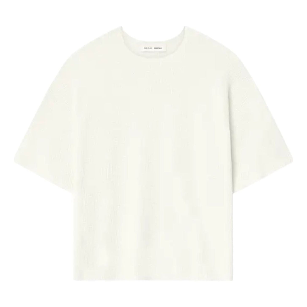 Fear of God Essentials Waffle Short Sleeve Sweater 'Cloud White' 192SP256154F
