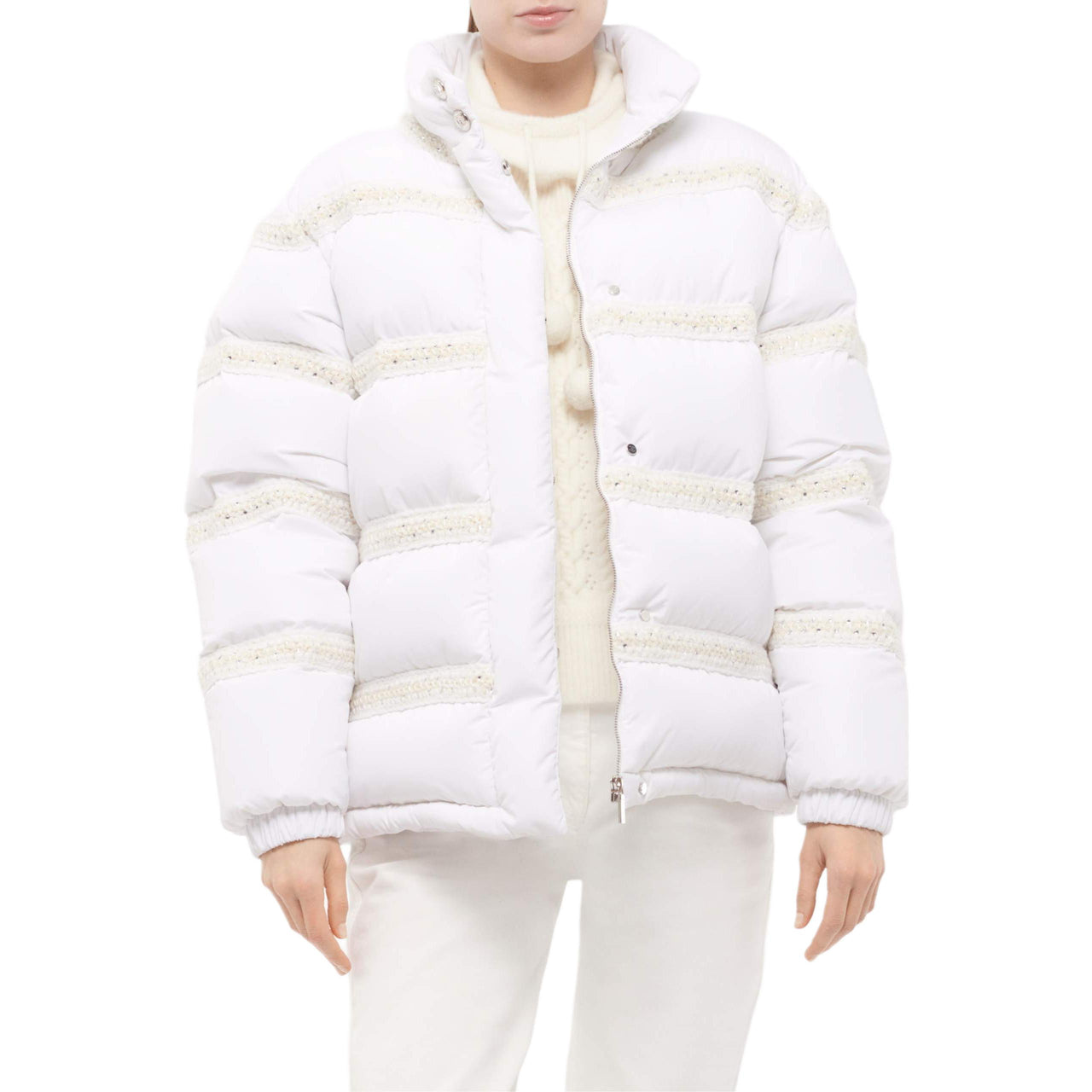 CHANEL COCO NEIGE Series FW24 Down Jacket Women's White