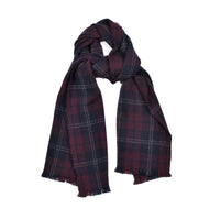 Brunello Cucinelli Check-Pattern Fringed Scarf
