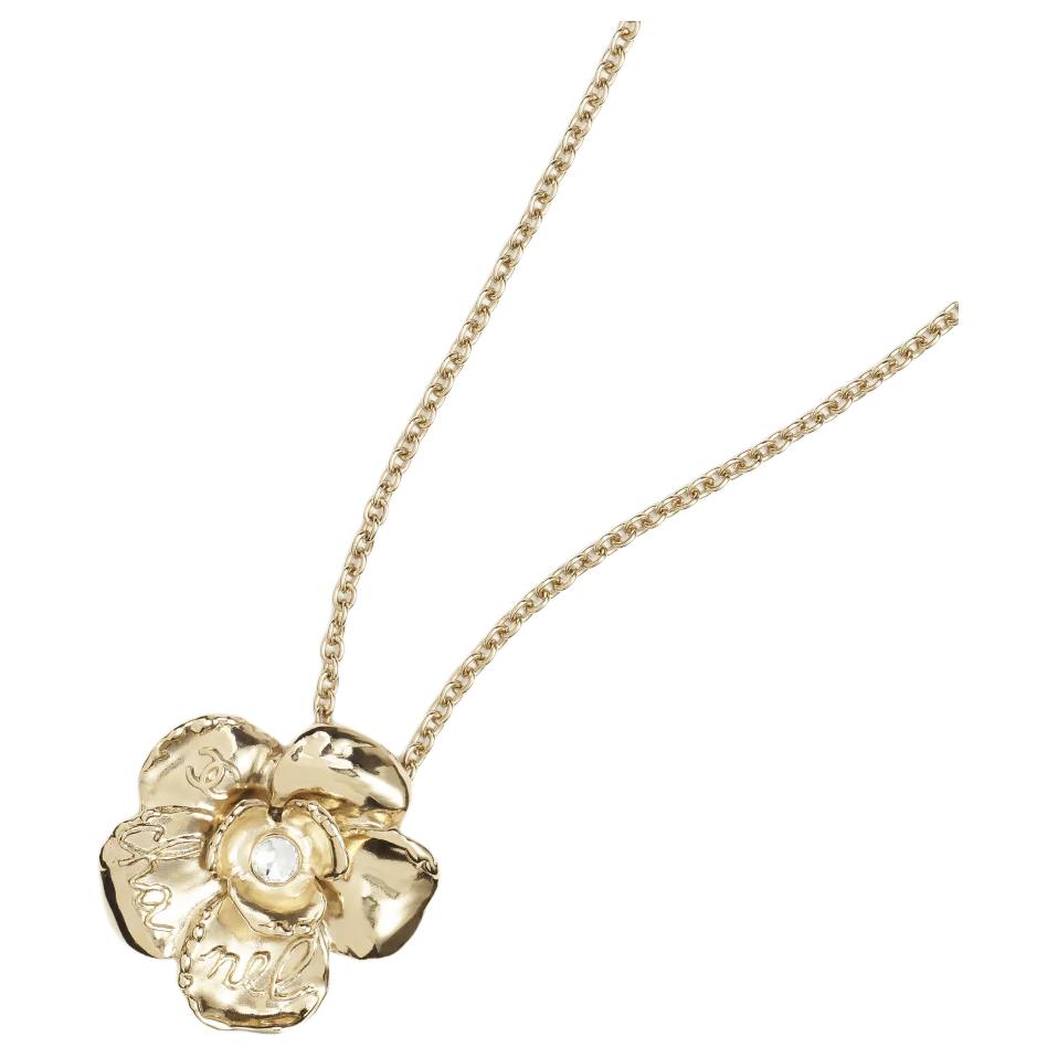 CHANEL Metal Necklaces Women's Gold