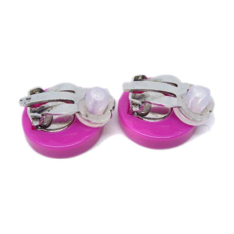 CHANEL 2004 Button Clip on Earrings