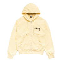 Stussy Beach Roots Zip Hoodie Garment Dyed 'Gold' 1975198-GOLD