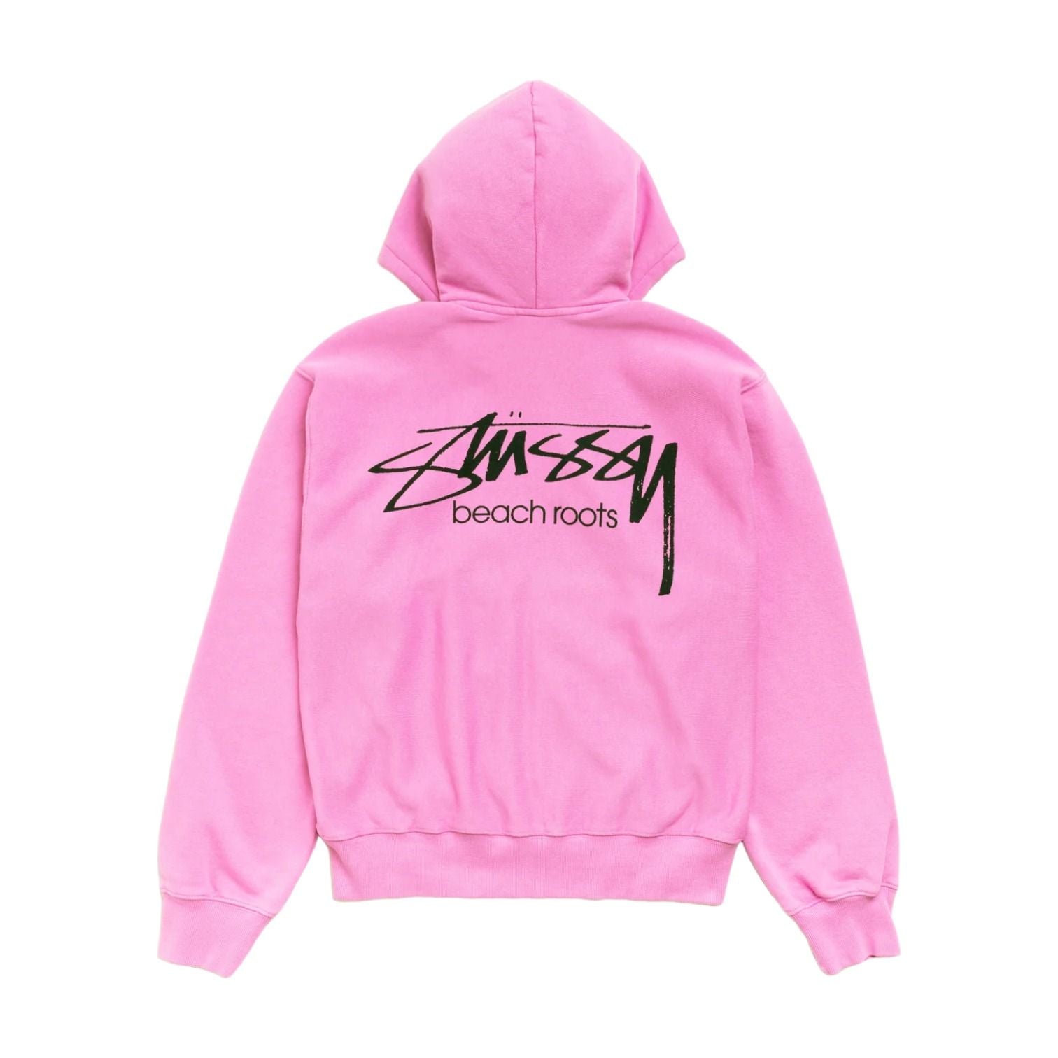 Stussy Beach Roots Zip Hoodie Garment Dyed 'Pink' 1975198-PINK