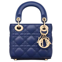 DIOR Lady Dior Sheepskin Daisie Bag Shoulder Bag Crossbody Bag Handbag Extra Mini Women's Purple